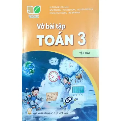 Sách - Vở bài tập Toán 3 tập 2 - Kết Nối Tri Thức - Bán kèm bao sách và bút chì 2b