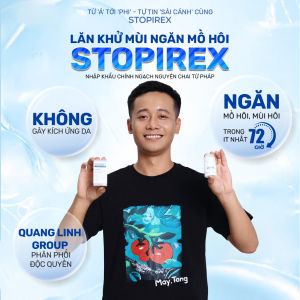 Lăn Khử Mùi STOPIREX Giúp Kháng Khuẩn Ngăn Tiết Mồ Hôi Khử Mùi Cơ Thể Cho NamNữ (30ml)