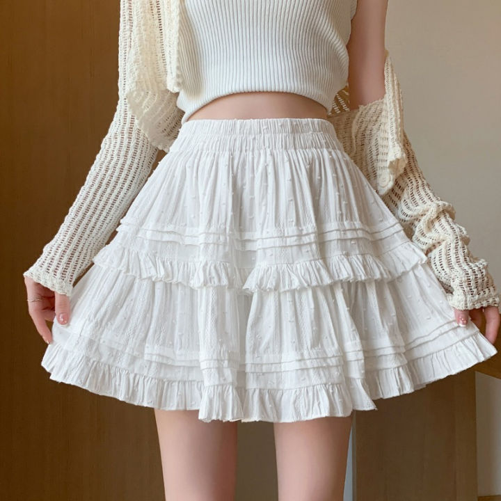 Rok%20Kue%20Halus%20Baru%20Gaya%20Korea%20Rok%20Pendek%20Putih%20Rok%20A-line%20Pelangsing%20Pinggang%20Tinggi%20Wanita%20-%20Image%203