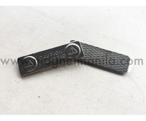 1 set Magnetic Name Tag/ID Badge Holder Strong Fastener with Adhesive on Front Plate (Silver) Magnet Manila Magnetic Nameplate ID Tag Magnet