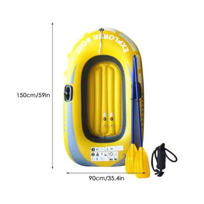 【Top-Rated Product】 Inflatable Boat 2 People Pvc Canoe Kayak Rubber Dinghy Thicken Foldable Drifting Fishing Boat Raft With Air Pump And Paddles
