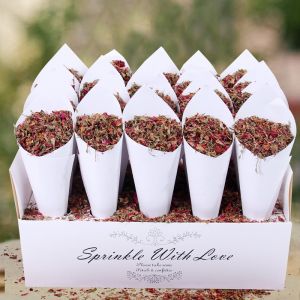 Wedding Confetti Cone Stand Box - 30pcs Of Cone Papers And 30holes For 30 Confetti Cones Box