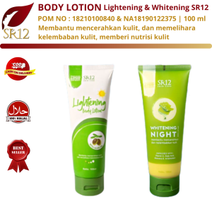 Body Lotion Pemutih Badan Hand Body Pemutih Whitening Moisterizing Body Lotion Krim Siang dan Malam SR12