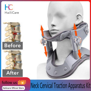 Hailicare Heating Neck Cervical Traction Device Adjustable Collar Cervical Neck Stretcher Spine Corrector Neck Brace Support apparatus
