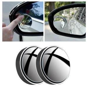 2Pcs Car Blind Spot Mirror Convex 360° Adjustable Rear View Mirror Full-Vision Adjustable Motorcycle