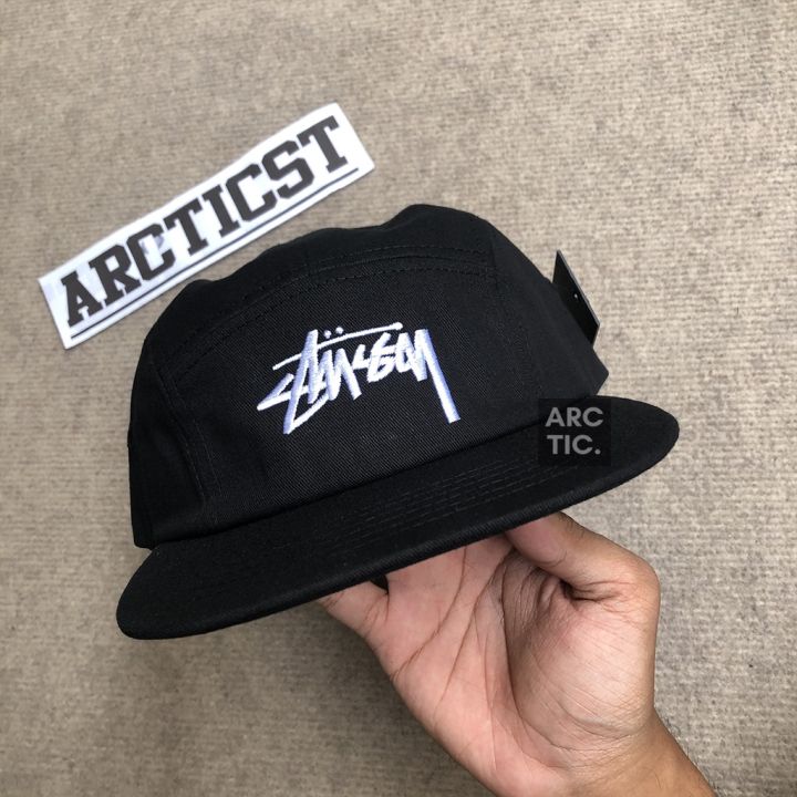 Stussy blanket black discount camper 5 panel hat