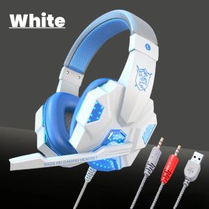 Head mounted gaming headphones e-sports wired headphones compatible with multiple devices sensitive microphones comfortable to wear
