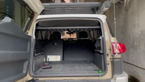 Kail For Toyota FJ Cruiser 2007-2022 Modular Storage Panel Camping Rear Trunk Cargo MOLLE Organizer Debris Luggage Carrier Alloy N7Y3P