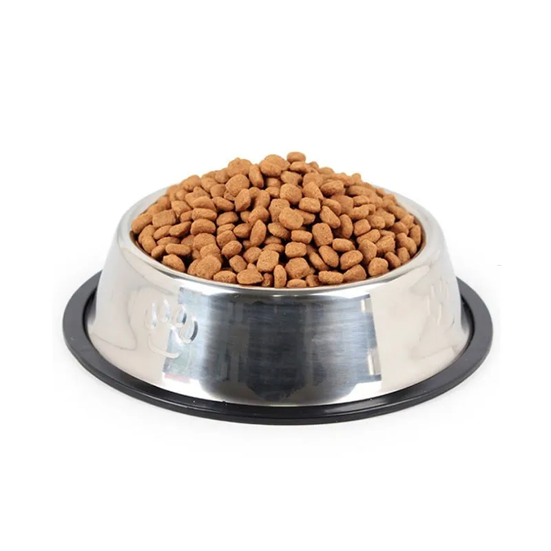 Pet Bowl Dog Bowl Dog Food Bowl Stainless Steel Non Slip Pet Bowl