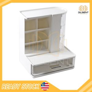 【D365】Kotak Penyimpanan Kapasiti Besar Korean Style Extra Large Capacity Storage Box Multi Compartments Storage Rack Desktop Organizer Rack