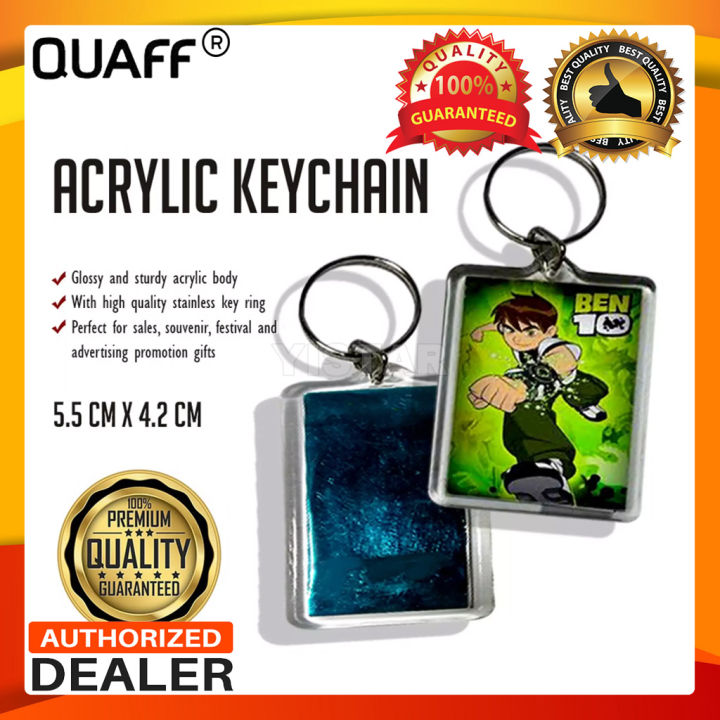 Acrylic Keychain Rectangle Size 5.5cm x 4.2cm (100pcs/pack) Photo