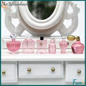 【The Warmheart】 1Set 1:12 Dollhouse Miniature Perfume Model Doll House Bedroom Bath Decor Toy
