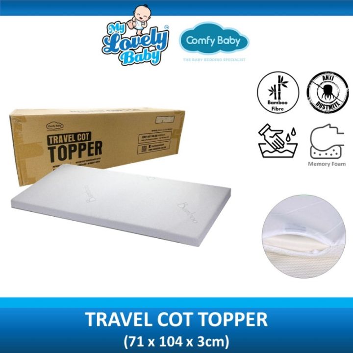 Comfy Baby Travel Cot Topper My Lovely Baby Lazada