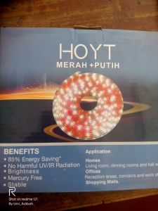 Lampu LED Hias Selang Outdor 10 Meter Warna MERAH PUTIH RGB Eksterior Natal Taman