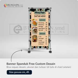 PRINT CETAK SPANDUK BANNER MENU MAKANAN DAN MINUMAN FREE DESAIN