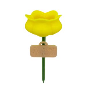 LANDIS Plastic Bee Butterfly Water Cup Flower Shape Colorful Insect Drinking Device Creative Weather-Resistant Animals Feeder Outdoor Garden Decor