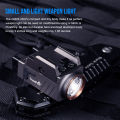 TrustFire GM23 800lm LED Glock Tactical Flashlight Equipped Quick Release and Disassembly Device USB Fast Charging Suitable for Universal Rail/Glock Rail/Picatinny 1913 Rail/Taurus Rail(Built-in Battery). 