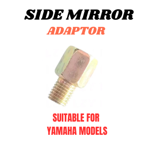 MOTORCYCLE SIDE MIRROR ADAPTOR BOLT / SIDE MIRROR EXTENSION BOLT UNIVERSAL MODEL (1PC)