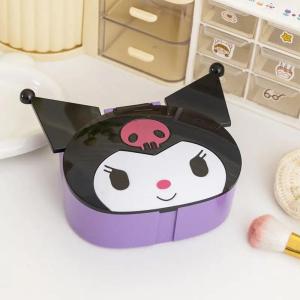 Christmas Gift Halloween Sanrio Kawaii Hello Kitty Desktop Storage Box Kuromi My Melody Anime Cartoon Fashion DIY Jewelry Organization Box with Diamonds