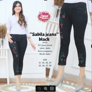 Celana Jeans Wanita Import Kekinian Trend Jins Remaja Size Jumbo