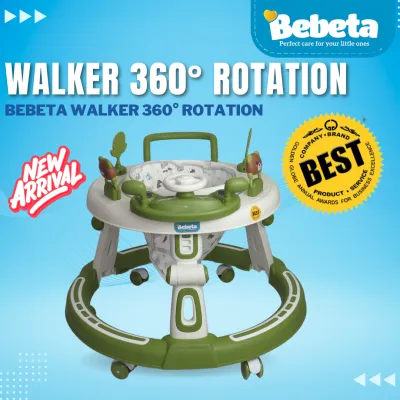 Bebeta Walker 360 Rotation w/ Toys & Music Gray/Green