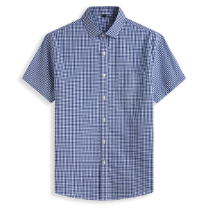 Plus Size 10XL Plaid Shirt Cotton Short Sleeve Men Loose Classic Top Oversized Casual Shirts 8XL