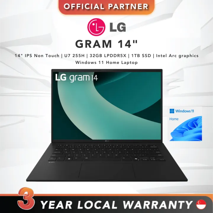 [FAST SHIP] LG gram 14 | 14" IPS Non Touch | U7 255H | 32GB LPDDR5X ...