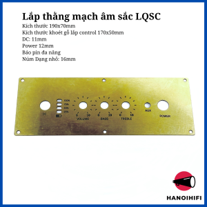 Mạch chỉnh âm sắc Pre Amp LQSC Ne5532 Hifi 9 - 24V điện DC mạch linh kiện xịn chỉnh âm rất chuẩn