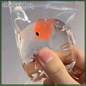 zhangxiuhua Creative Novelty Transparent Kawaii Little Goldfish Bag Squeeze Pinch Clownfish Toy Adult Stress Toys Children Gifts