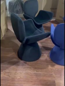 ⚡Modern Contracted Makeup Stool Bedroom Cream Wind Nail Chair Ho Living Room Dining Room Comfortable Back Home Furniture