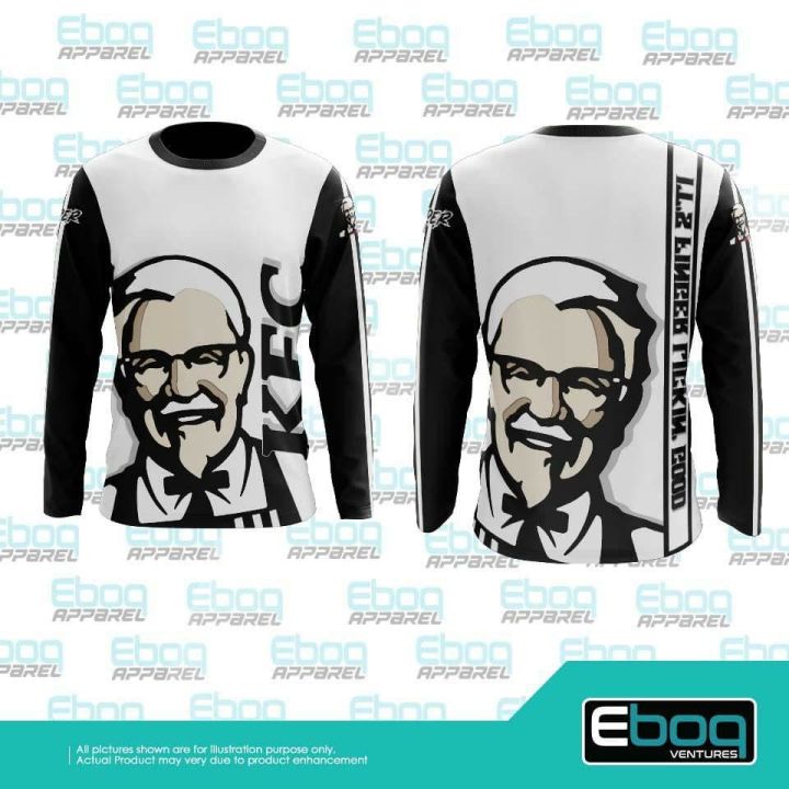 [In stock] 2023 design shirt kfc t rider white black sublimation / baju ...