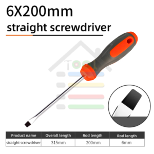 OBENG MAGNETIC BAHAN CHROME VANADIUM CR-V 300MM DIAMETER 6MM PLUS MINUS