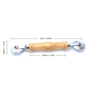 Double-Head Window Screen Roller Wooden Handle Screen Spline Roller Gauze Wheel Window Install Tool
