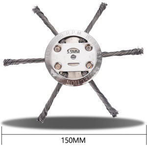 6 Steel Wire Grass Trimmer Head Lawn Mower Removal Weeding Plate Swing Blade Universal Garden Tool