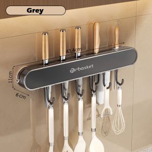 Stainless Steel Kitchen Storage Rack Countertop Knife Holder Chopsticks Fork Spoon Cutlery Organizer with Drainage Tray