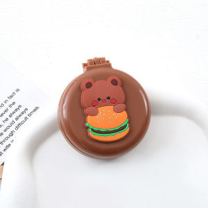 Cermin Kaca & Sisir Lipat Pocket Portable Travel Kartun Lucu STY7032