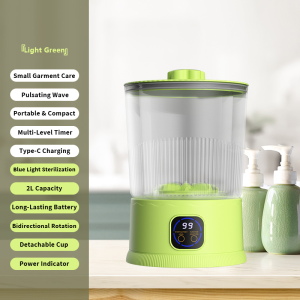 2L Wireless Washing Machine Mini Portable Blue Light Sterilization For Underwear Baby Clothes Travel
