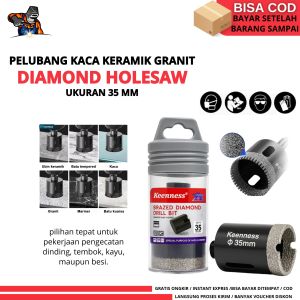 Gerinda Mata Bor Diamond Holesaw hole cut Pelubang keramik Kaca Akrilik Granit Marmer KEENNESS