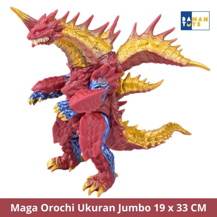 Maga Orochi Jumbo Action Figure Godzilla Monster Ultraman Kaiju, Mainan ...