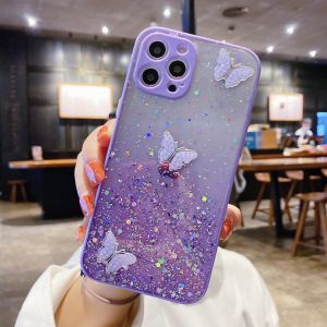 Oppo A74 4G A94 A95 Reno 5F 4G Camera protect glitter bling transparent butterfly case casing cover fon sarung 手机壳