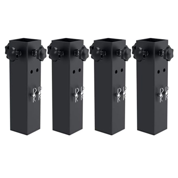 LIUMILAC Double Locking Pins Adjustable Table Leg Extenders Folding ...