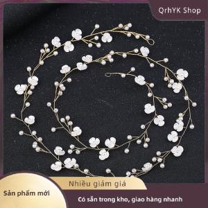Hàng có sẵn✨ Pha Lê headbands cưới phụ kiện tóc handmade Hoa Ngọc Trai Rhinestone tóc trang trí cho cô dâu cô gái