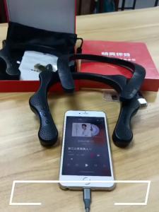 6 Loudspeakers Hang Neck Style Bluetooth Speaker HIFI Stereo Sound for Sporting Running Micro SD Card Supported