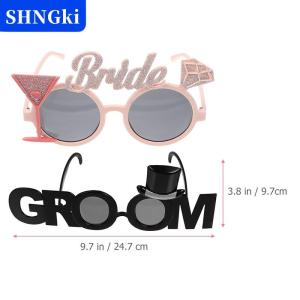 SHNGki Cô Dâu & chú rể vui chú rể cô dâu Kính cử nhân bên kính mắt ảnh đạo cụ đám cưới trang trí tiệc cưới Nguồn cung cấp