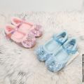 十9Kids Casual Shoes For Girls Winter Cotton Shoes For Toddlers Girl & Children Flat Loafers With Thick Fur Hairy Frozen Elsa 23-34. 
