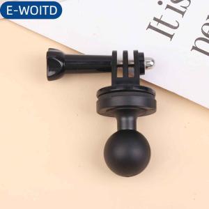 E-WOITD Phổ 1 nhôm bóng núi Head Adapter với 1 4 ren cho đôi ổ cắm cánh tay cho hành động máy ảnh hỗ trợ đứng