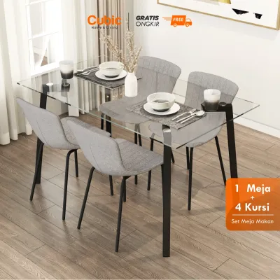 Cubic Meja Makan Set / Dining Table / ELENA DT 141