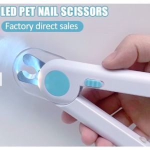 【SG Local】Pet Cat Dog Nail Cutter Stainless Steel Cat Grooming scissors set claw cutter With LED Lights Nail Clipper (Anti-cut Bloodline)