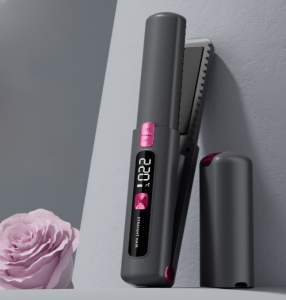 Rechargeable wireless hair straightener Wireless and convenient Long-lasting battery life Dual-purpose for curling and straightening Hair straightening with one comb Air bangs inward buckle without creases Negative ion portab