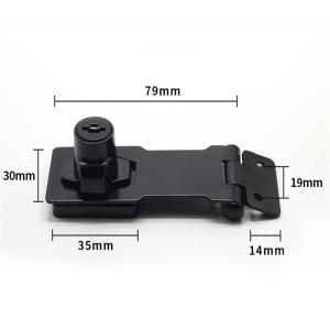 Hasp Lock Punch-Free Overpal Kunci 2in1 Tempat Gembok Anti-Theft Meja Lemari PakaianPintu